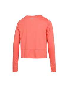 Under Armour Women's Velocity Novelty LS Comfortable Soft Everyday Workout Sports Long Sleeve T-Shirt 1387252-811 - Orange Red - View 2