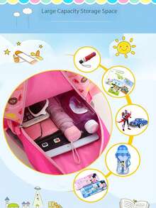 1pc Cute Cartoon Tiger & Rabbit Backpack For Boys And Girls ...