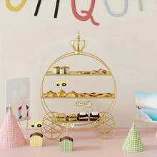 European Style Crown Dessert Display Stand, Display Rack, Wedding Decoration, Afternoon Tea Cake Stand, Gold Pastry Decoration Plate, Holiday Theme, Suitable For Christmas, Thanksgiving, Valentine's Day And Various Celebrations. - Multicolor - View 4
