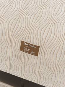 1PC Chenille Fabric, Non-Slip Bottom Design, Solid Color Sofa Cushion Cover, Pet-Friendly Sofa Cushion, Living Room Sofa Back Cushion, Armrest Cushion, Pillowcase, Modern Minimalist Style, Suitable For Bedroom, Study, Living Room And Other Home Decor - Beige - View 6