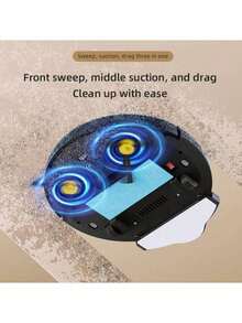 Fully Automatic Smart Robot Vacuum Cleaner, High-Efficiency Vacuum Designed For Home Use, Combines Sweeping, Suction, And Mopping Functions In One, Comprehensive Cleaning For Home Environment. Equipped With Advanced Smart Navigation System, Precisely Plans Cleaning Routes, Automatically Avoids Obstacles, Powerful Suction Combined With Smart Mopping, Easily Handles Various Floor Stains. Suitable For Hard Floors, Carpets And Other Multiple Scenarios - Multicolor - View 6