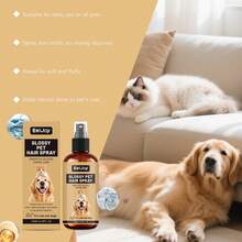 EelJoy Hund & Katze Fell Entwirrungsspray Professionelle Fellpflege Conditioner Sofortige Glättung von rauem Fell Verleiht brillanten Glanz Gesunder Glanz Reduziert Haarausfall und Haarbruch Nicht fettend Schnelltrocknende Formel Leave-In Conditioner Einfaches Durchbürsten Stressfreie Fellpflege - Übersicht 10