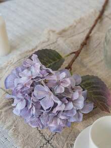 1pc Artificial Hydrangea High-End Fake Flower Silk Flower Decoration For Living Room, Wedding, Dining Table Arrangement - Multicolor - View 5