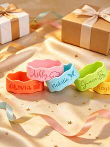 1/3/5pcs Customized Engraved Water Bottle Lanyard, Personalized Sports Water Bottle Tag, Water Bottle Pendant, Straw Cup Label, Suitable For Children And Infants - Multicolor(Regular) - View 5