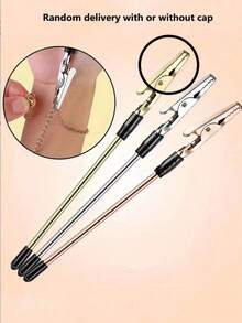 1/2pcs Jewelry Tool Set - Flat Nose Pliers And Serrated Pliers, Suitable For Bracelets, Necklaces, Watches, Stainless Steel Bracelet Clasp Auxiliary Tool - Multicolor - View 2
