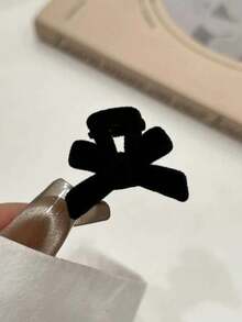 20件/10件/5件/2件/1件 黑色植絨髮夾，2cm 高品質側瀏海夾 - 多色[無愛心款] - 查看 9