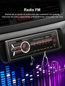 Bluetooth Car Player, Car MP3 Player, LED Display, 4-Channel RCA Audio Output, MP3 Compatible - Black - View 6