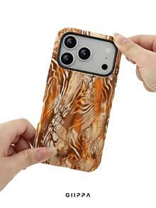 GIIPPA 1pc Zebra Stripe & Snake Skin Patchwork Pattern Design, Phone 17 Pro Max Phone Case, Compatible With Phone 16 Pro Max, 15 Pro Max, 14 Pro Max, Korean Style High-End Fashion Fun Phone Case, Compatible With 11/12/13/14/15/16 Pro Max Plus, Elegant Design Suitable For Men And Women, Perfect Gift For Girlfriend On Christmas, Valentine's Day, Easter, Wedding Season And Birthday! - Multicolor - View 6