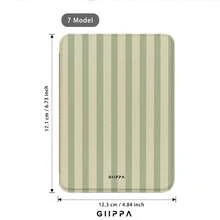 GIIPPA 1件綠色條紋Kindle保護殼附手提帶，適合書迷的情人節/聖誕節禮物，自動喚醒/睡眠電子閱讀器保護套，相容Kindle Paperwhite 5/6/7/10/11/12代、Kindle Colorsoft 1代、Basic Kindle 8/10/11代所有兒童版與Signature版 - 多色13 - 查看 9