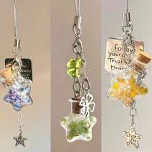 1pc Pendant Charm, Portable Decorative Accessory, Suitable For Keys, Backpacks, Bags, Cars, Indoor, Daily Matching - Clear - View 1