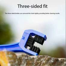 1pc/3pcs Bicycle Chain Cleaning Brush, Double-Head Three-Sided Brush Head, Mountain Bike Motorcycle Chain Cleaning And Rust Removal Tool, Multiple Colors Available - Multicolor - View 4