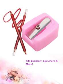 Gel Liner Sharpener,Makeup Pencil Sharpener, Plastic Lip Liner Pencil Eyeliner Sharpener, Cosmetic Manual Tools For Eyeliner(Pink),Sharpener For Makeup Pencils,Fits Small To Large Sizes,Easy To Clean,Make Up Tools - Multicolor - View 4