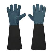 Guantes de jardin - Piel de vacuno de grado AB, color café S - Ver 5