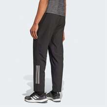 Adidas Gym+ Comfortable Breathable Retro Patchwork Elastic Solid Color Knit Joggers Men's - Black - View 2