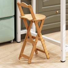 Bamboo Bar Stools Kitchen Breakfast Bar Seat Barstool Foldable Dining Chair - UK-g053501 - View 9