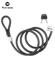 WEST BIKING Bike Cable Steel Lock MTB Road Outdoor Bicycle Security Anti-Theft Cable Lock With 2 Keys Motorcycle Scooter Lock Bicycle Accessories - Multicolor - View 2