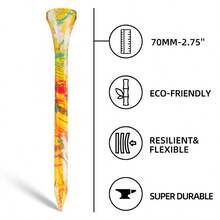Sandypar Colorful Cigarette Box Golf Ball Tees Cigarette Box Packaging 10pcs/Pack Golf Ball Stand - Multicolor - View 2