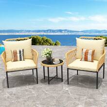Patio Sofas - Beige - View 3