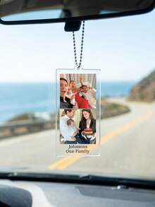 1/3/5pcs Customized Car Hanging Ornament, Customizable Photo And Text, Personalized Acrylic Photo Pendant, Multiple Sizes Available, Rich Colors, Aesthetic Car Decoration, High Decorativeness, Reusable, Exquisite And Fashionable, Ideal Gift For Him, Ideal Gift For Her, Wedding Decoration/Wedding Car Ornament - Multi-color (Pendant) - View 4