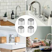 6/12pcs, Water-Saving Faucet Aerators, Stainless Steel Tap Nozzle With Fine Mesh Filter, Flow Restrictor For Kitchen And Bathroom Sinks, Universal Thread Replacement Bubbler Set - Multicolor - View 12
