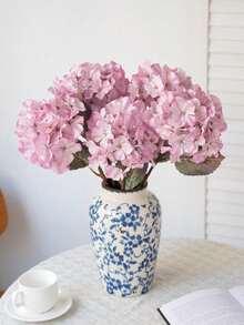 1pc Artificial Hydrangea High-End Fake Flower Silk Flower Decoration For Living Room, Wedding, Dining Table Arrangement - Multicolor - View 8