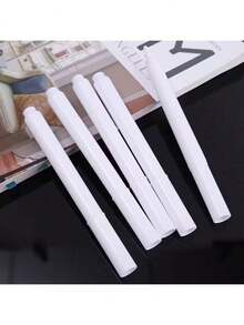 6/12pcs White Liquid Colorful Chalk, Quick Drying, Easy To Erase, Suitable For Blackboard, Glass, Window, School, Office Supplies - White - View 3