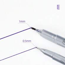 1pc Tattoo Hand-Painted Marker, Embroidery Drawing Positioning Marker, Purple, Double-Ended Marker - View 4