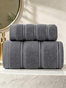 1pc/2pcs Optional Striped Cotton Bath Towel, Ultra Soft Thick Highly Absorbent Quick Dry Lint Free Shower Towel, Multi Color Large Bath Towel For Bathroom Spa Gym Travel Home Use - Multicolor - View 7