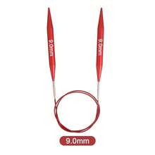Detachable Interchangeable Circular Knitting Needles, Red Anodized Aluminum Needles With Detachable Flexible Cable (39.37inch), Smooth Rust-Resistant Circular Knitting Needles, Suitable For Scarves, Hats, Sweaters And DIY Yarn Knitting Projects - Crochet - View 14