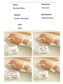 24pcs/4pcs/1pc Practical Wrist Rest Flexible Typing Pad For Adults Smart Keyboard Support Desktop Organizer Laptop Sleeve Thick Mouse Pad Support Office Back To School Essentials - Multiple Styles - View 12