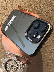 1件裝黑色英文武士刀簡約個性化TPU防震全包手機殼，適用於Apple 17 16 15 14 13 12 11 Pro Max Air及系列 - 彩色 - 查看 3