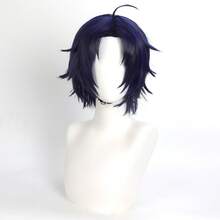 Yewell Blue Cosplay Wig Role-Playing Headgear Daily Series Japanese Cosplay Headgear Series Multi-Style Interpretation Of Cartoon Anime Suitable For Private Parties Daily Role-Playing Halloween - Navy Blue - View 4