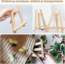 2 Pack Wooden Mini Easels 15x20cm Small Tabletop Display Stands For Paintings, Drawings & Picture Frames - 2pcs - View 4