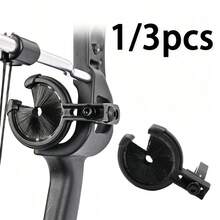 1/3PCS Bow Arrow Brown Handle Arrow Rest, Archery Accessories Replacement Handle, Compound Recurve Bow Archery Equipment, Brush Replacement Part - Black - View 1