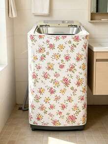 Thickened Printed Sun Protection Washing Machine Cover, Household Washing Machine Drum Cover Towel, Suitable For Washing Machine Dust Protection, Protective Cloth, Dryer Cover, Reusable Laundry Ball, Best Choice For Gifts To Friends And Family, Mother's Day Gift, Valentine's Day Gift - Multicolor - View 7