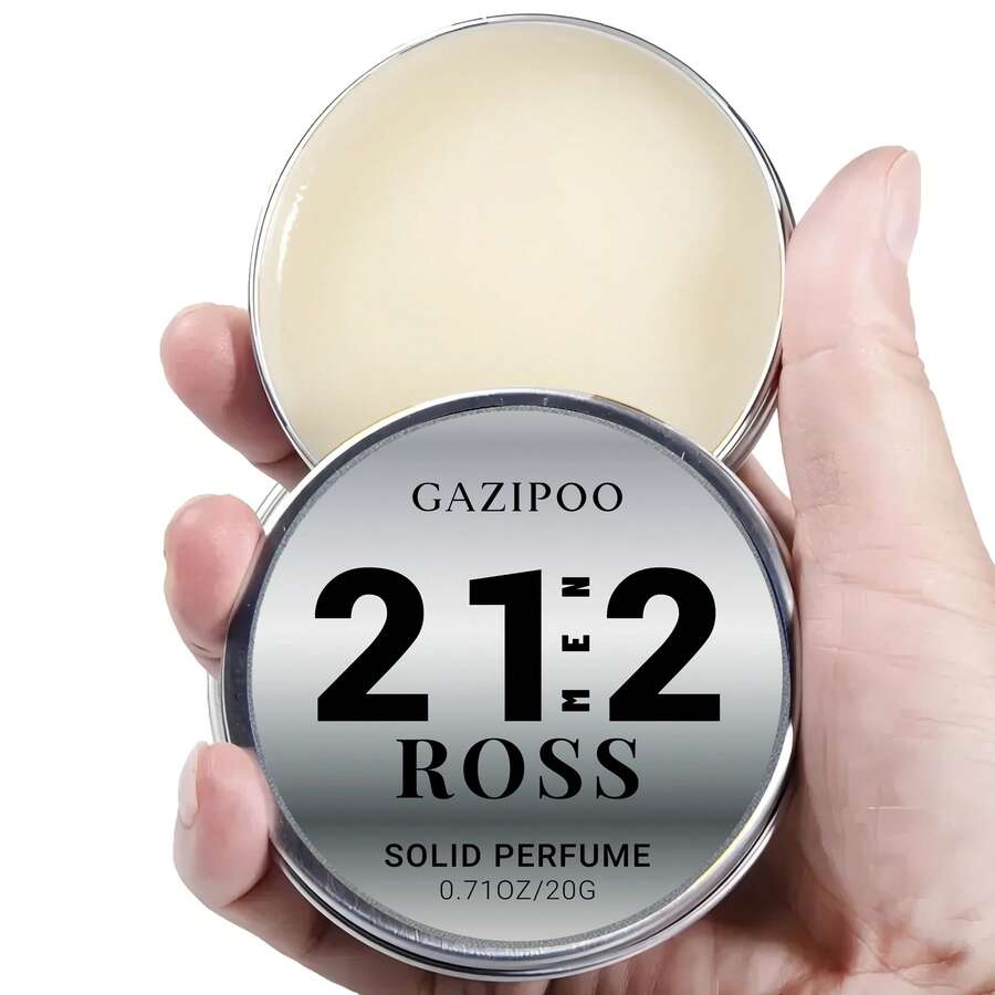 GAZIPOO Men's Solid Fragrance Balm, Floral & Fruity Fresh Body Fragrance, Long-Lasting Scent, Multiple Fragrance Options, 20g 0.71oz, Portable For Daily Use And Dating, Perfect Gift Choice