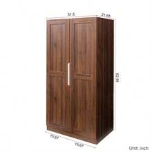 62.99in Kitchen Pantry Cabinet, Walnut  Freestanding Buffet Cupboards Sideboard With Doors &  Shelves, Kitchen Pantry Storage Cabinet For Kitchen, Living Room And Dinning Room-XY346867 - Multicolor - View 5
