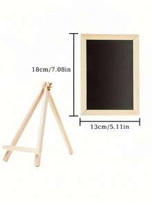 2pcs Mini Chalkboard Signs With Easel - Vintage Wood Desktop Display, Black Magnetic Surface With Light Wood Frame, Suitable For Restaurant, Wedding, Creative Wooden Small Chalkboard Teaching Chalkboard - Multi-color - View 5