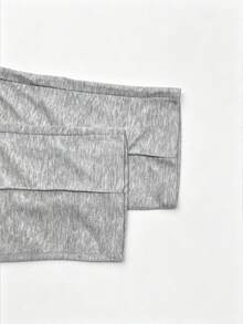Men's Minimalist Solid Color Straight Leg Sweatpants - Featuring Drawstring Elastic Waist, Side Pockets, Made Of Fabric, Loose Fit Sports - Light Grey - View 6