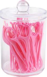Aynoo 1 Pack Acrylic Qtip Holder Dispenser,Canisters Apothecary Jar Set,Vanity Makeup Storage Organizer Set, 12 Oz - Colors - View 6