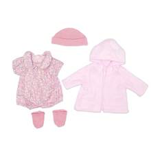 14pcs 16-18in Children Doll Pink Outfit Set, Rompers, Dresses, Jackets, Headbands, Fun Toy Doll Clothes, Children Birthday Gift, Gift For Kids, Doll Not Included - Multicolor - View 14
