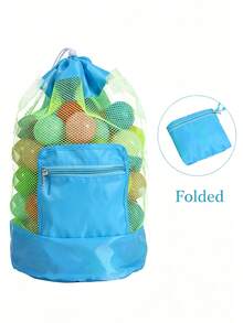 3pcs Colorful Foldable Shell-Shaped Storage Bags, Adjustable Mesh Beach Bags, Suitable For Picnic, Beach, Camping, Durable Fabric, Multi-Compartment Camping Gear Storage Bags, Eye-Catching Shell Design, Adjustable Shoulder Strap Beach Tote Bags - Multicolor - View 19