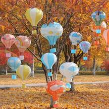 1pc Handmade Hot Air Balloon Paper Lantern Hanging Decor For Wedding, Bar, Shopping Mall, Kindergarten Corridor Decoration - Hot Air Balloon Paper Lantern - View 1