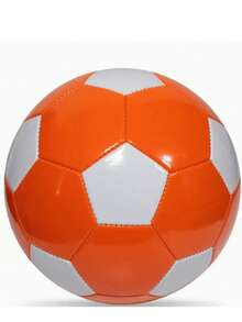 Grooved Football Size 3, 4, 5; Curved Football, Arc Training Football, Match Spin Magic Ball - Orange - View 7