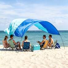 1pc Pool Sun Shade Canopy (Curtain Only, Other Accessories Not Included), 95% UV Blockage, UV Protection, Waterproof, Foldable, Suitable For Above-Ground Inflatable Pool, Summer Outdoor Backyard, Balcony, Garage, Pool, Beach, Camping, Lawn, Reinforced Edge Sun Shade Curtain, Easy Installation - C - View 6
