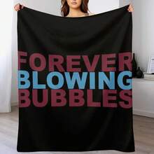 Forever Blowing Bubbles Throw Blanket Decorative Hair Large Decorative Sofas Blankets - Black - View 8