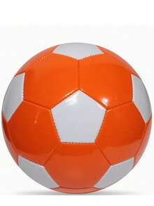 Grooved Football Size 3, 4, 5; Curved Football, Arc Training Football, Match Spin Magic Ball - Orange - View 4