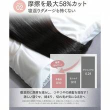 (シルクア) 枕カバー 大きめ 摩擦なきツヤ髪まくらカバー 「人工シルクが摩擦を58%カット」 人工シルク 洗濯機 洗える グレー (66×47cm) - ホワイト + フード(人工シルク) - チェックする 5