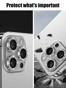 Gorilla Hero 6件組 - 相容於 Apple 16 Pro Max，銀色鏡頭膜鏡頭貼鏡頭蓋鏡頭保護環，相容於 11/12/13/14/15/16/16 Plus/16 Pro/16 Pro Max/17/17 Air/17 Pro/17 Pro Max 系列 - 銀色 - 查看 3