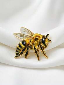 1 pieza Broche de abeja realista/Accesorio de insecto pequeño exquisito con diseño de abeja ricamente detallado/Adecuado para chaquetas, mochilas, sombreros, bolsos, - Multicolor - Ver 9